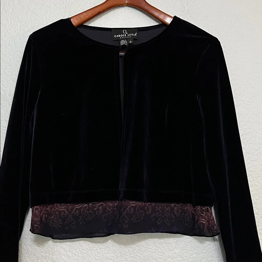 Vintage Carole Little Velvet Cardigan
